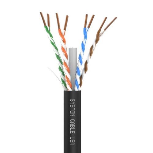 SySPEED Premium Cat 6E Direct Burial Ethernet Cable<br/><br/>Unshielded Twisted Pair (UTP) 4 Pair 23 AWG<br/><br/>Outside Plant (OSP) - Rated Cable<br/>Water Blocking Gel-filled - Sunlight Resistant<br/>Suitable for Direct-Burial Applications