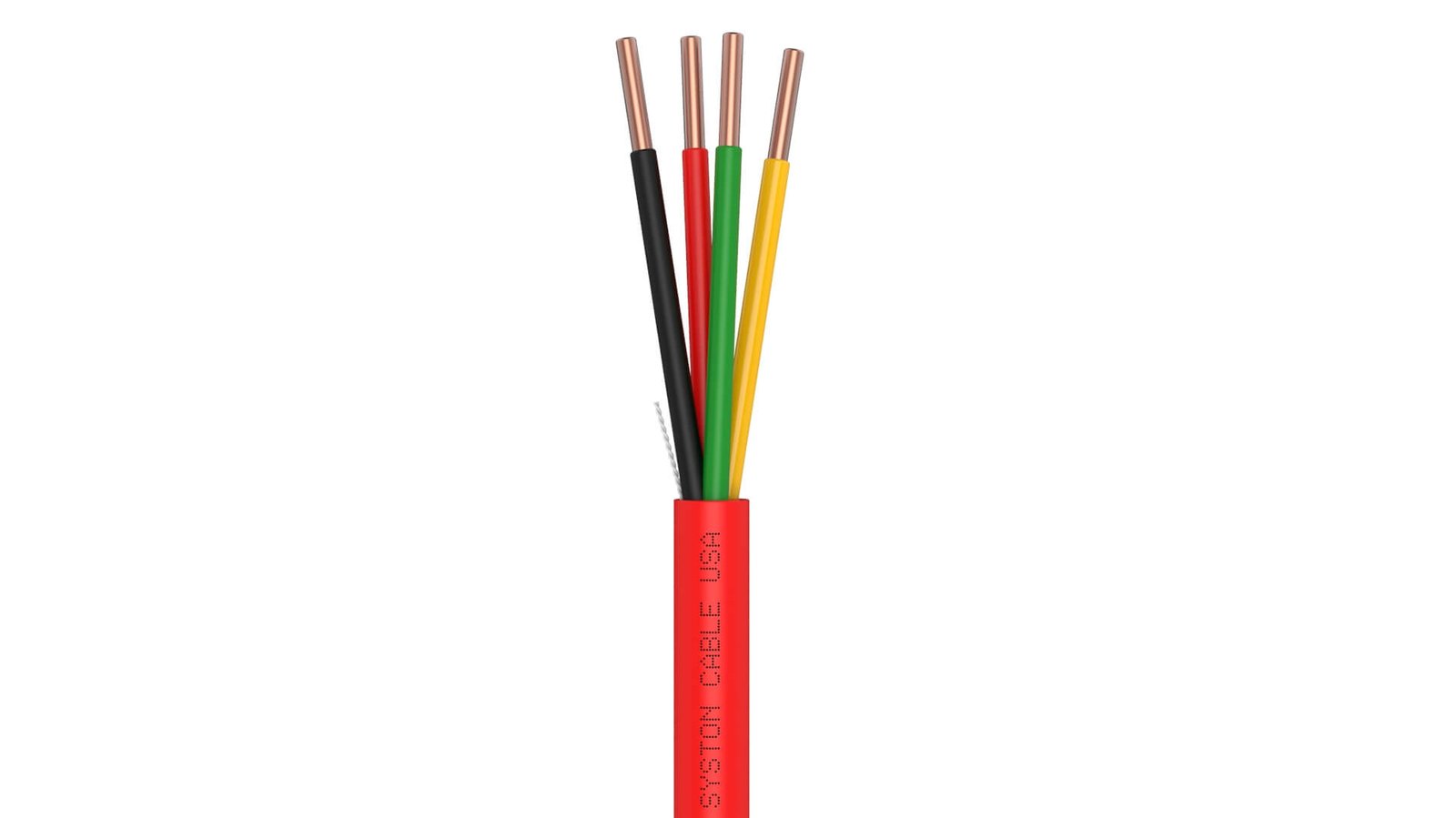 EZ-Pull Premium 16/4 Fire Alarm Cable<br/><br/>16 AWG 4 Conductors, Solid, Unshielded<br/>Riser Rated - FPLR, CL3R, FT4, Sunlight Resistant
