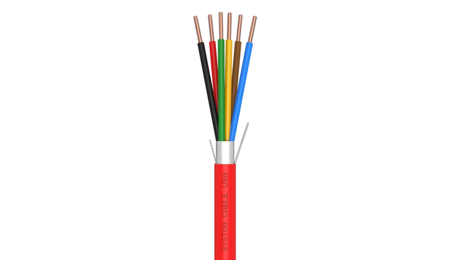 EZ-Pull Premium 18/6 Fire Alarm Cable<br/><br/>18 AWG 6 Conductors, Solid, Overall Shielded <br/>Plenum Rated - CMP, CL3P, FPLP, FT6