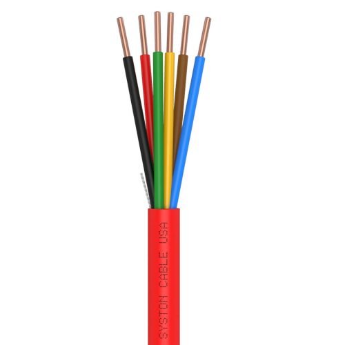 EZ-Pull Premium 18/6 Fire Alarm Cable<br/><br/>18 AWG 6 Conductors, Solid, Unshielded<br/>Plenum Rated - FPLP, CL3P, FT6