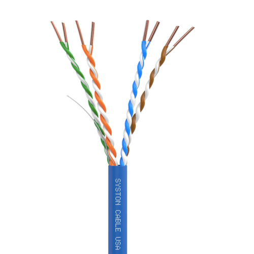 SySPEED Premium Cat 5e Network Ethernet Cable<br/><br/>Unshielded Twisted Pair (UTP) 4 Pair 24 AWG<br/> Plenum Rated - CMP, FT6