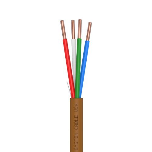 EZ-Pull Premium 18/4 Thermostat Wire<br/><br/>18 AWG, 4 Conductors, Solid Copper<br/>Plenum Rated - CMP, CL3P, FT6