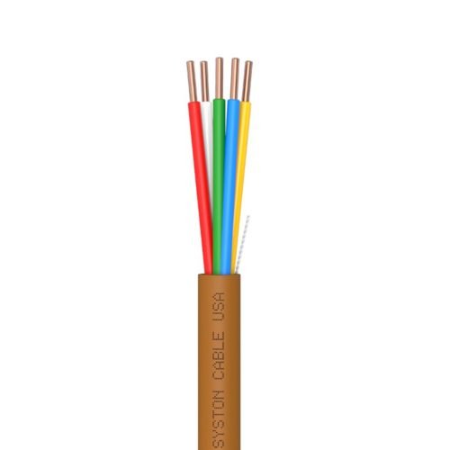 EZ-Pull Premium 18/5 Thermostat Wire<br/><br/>18 AWG, 5 Conductors, Solid Copper<br/>Plenum Rated - CMP, CL3P, FT6