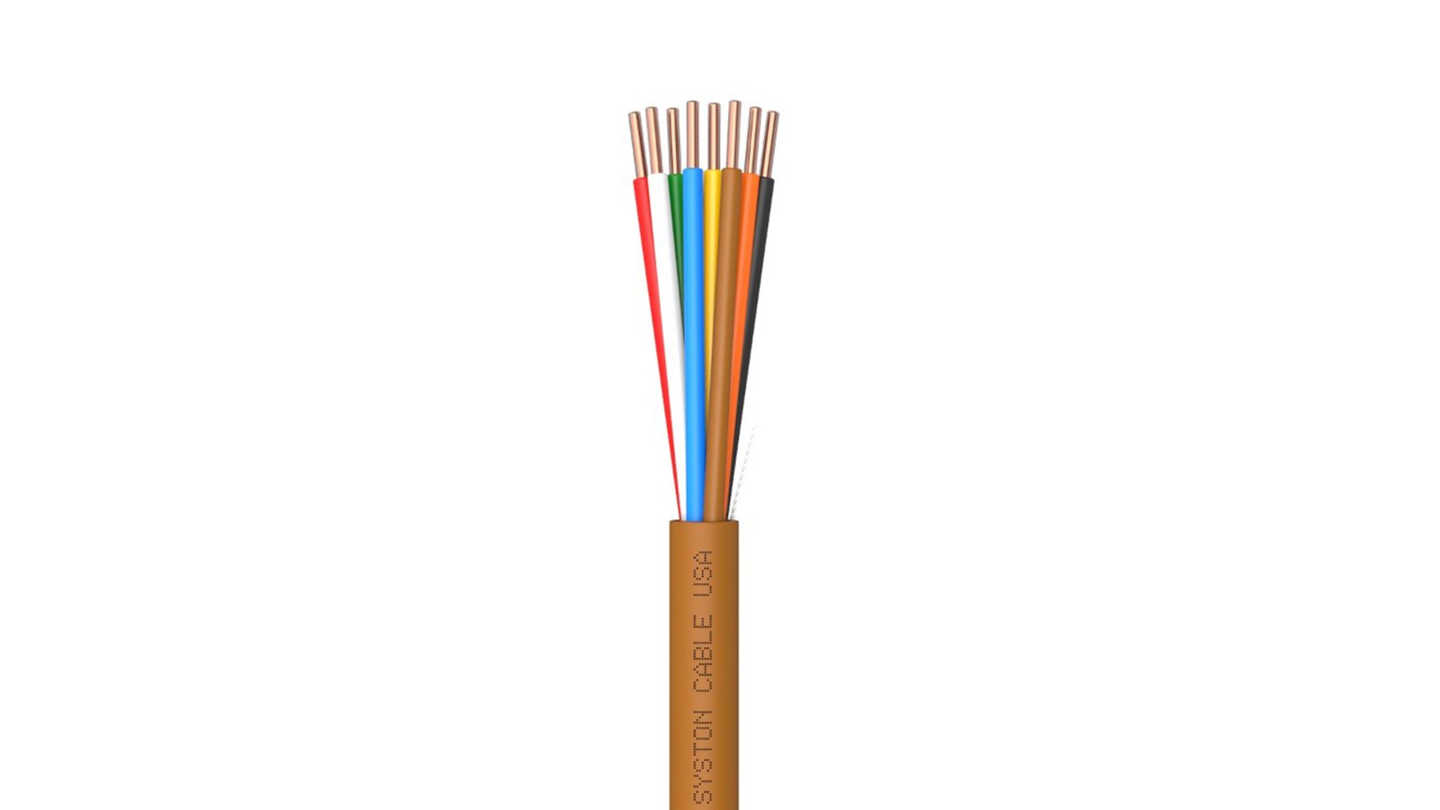 EZ-Pull Premium 20/8 Thermostat Wire<br/><br/>20 AWG, 8 Conductors, Solid Copper<br/>Plenum Rated - CMP, CL3P, FT6