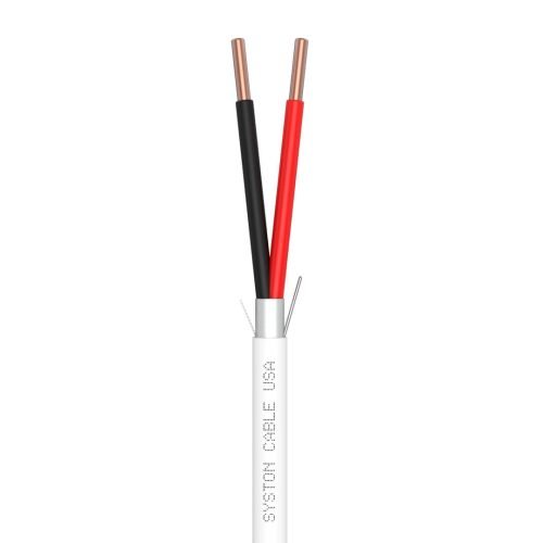 EZ-Pull Premium 18/2 Security Cameras, Control, Sound & Alarm Cable<br/><br/>18 AWG 2 Conductors, Solid, Overall Shielded<br/>Riser Rated - CMR, CL3R, FPLR, FT4, Sunlight Resistant
