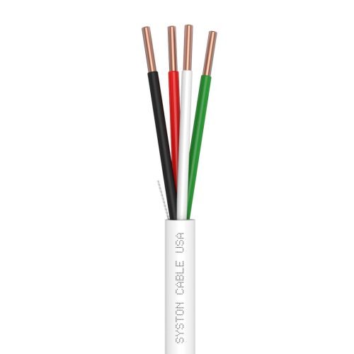 EZ-Pull Premium 18/4 Security Cameras, Control, Sound & Alarm Cable<br/><br/>18 AWG 4 Conductors, Solid, Unshielded<br/>Plenum Rated - CMP, CL3P, FPLP, FT6