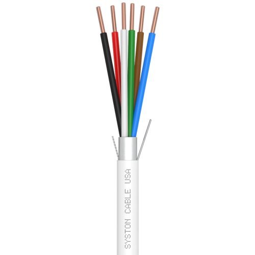 EZ-Pull Premium 18/6 Security Cameras, Control, Sound & Alarm Cable<br/><br/>18 AWG 6 Conductors, Stranded, Overall Shielded<br/>Plenum Rated - CMP, CL3P, FPLP, FT6