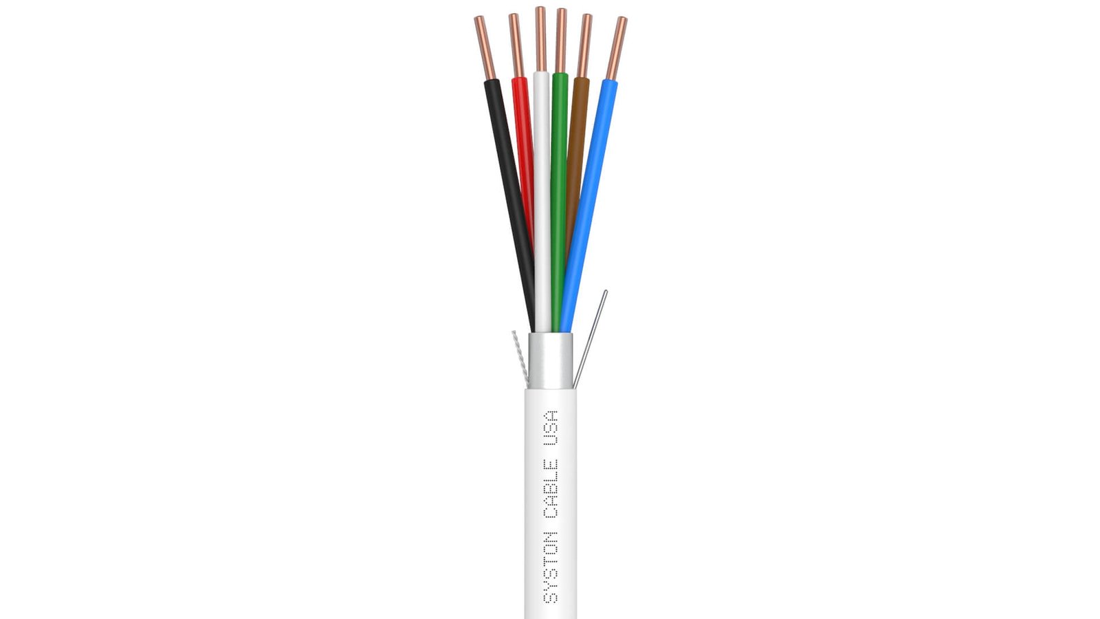 EZ-Pull Premium 22/6 Security Cameras, Control, Sound & Alarm Cable<br/><br/>22 AWG 6 Conductors, Stranded, Overall Shielded<br/>Plenum Rated - CMP, CL3P, FPLP, FT6