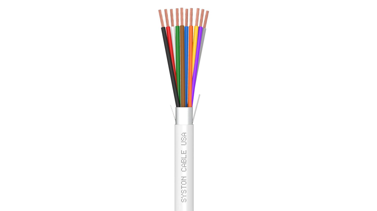 EZ-Pull Premium 22/10 Security Cameras, Control, Sound & Alarm Cable<br/><br/>22 AWG 10 Conductors, Stranded, Overall Shielded<br/>Plenum Rated - CMP, CL3P, FPLP, FT6