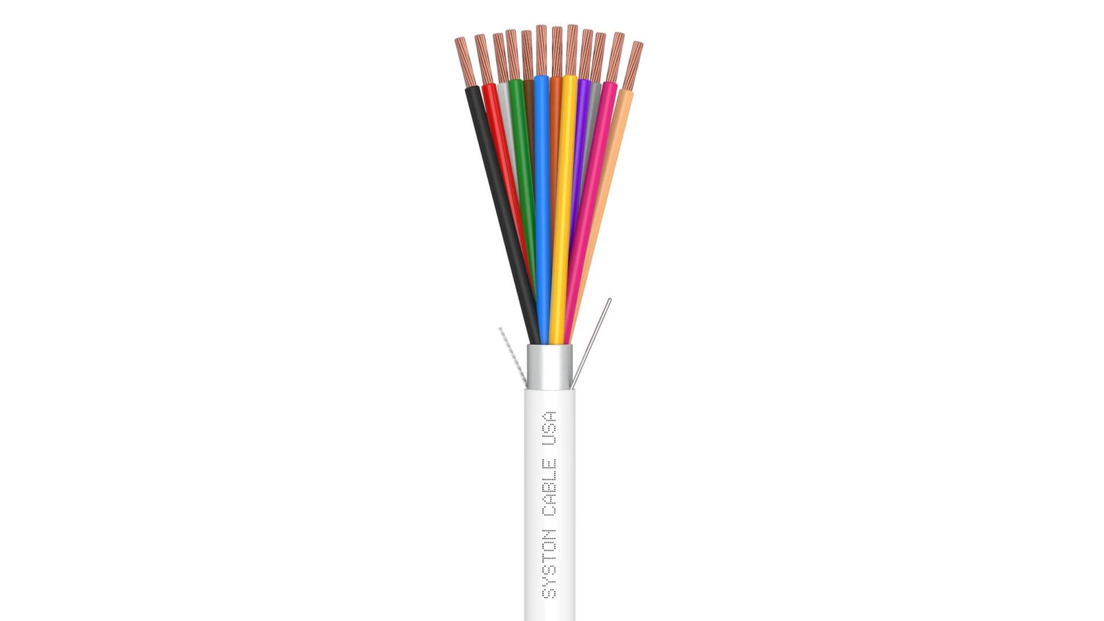 EZ-Pull Premium 22/12 Security Cameras, Control, Sound & Alarm Cable<br/><br/>22 AWG 12 Conductors, Stranded, Overall Shielded<br/>Plenum Rated - CMP, CL3P, FPLP, FT6