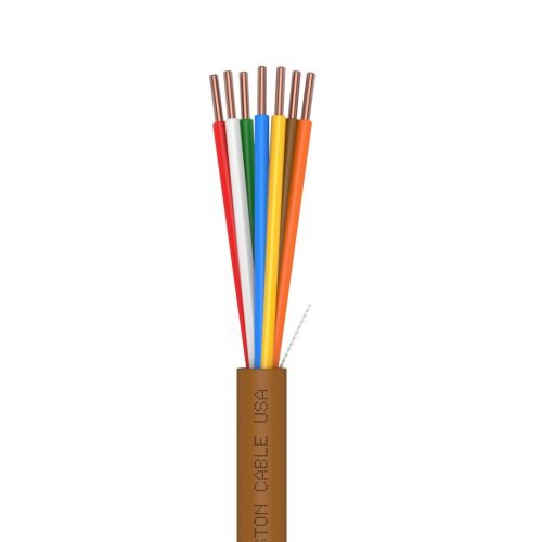 EZ-Pull Premium 20/7 Thermostat Wire<br/><br/>20 AWG, 7 Conductors, Solid Copper<br/>Plenum Rated - CMP, CL3P, FT6