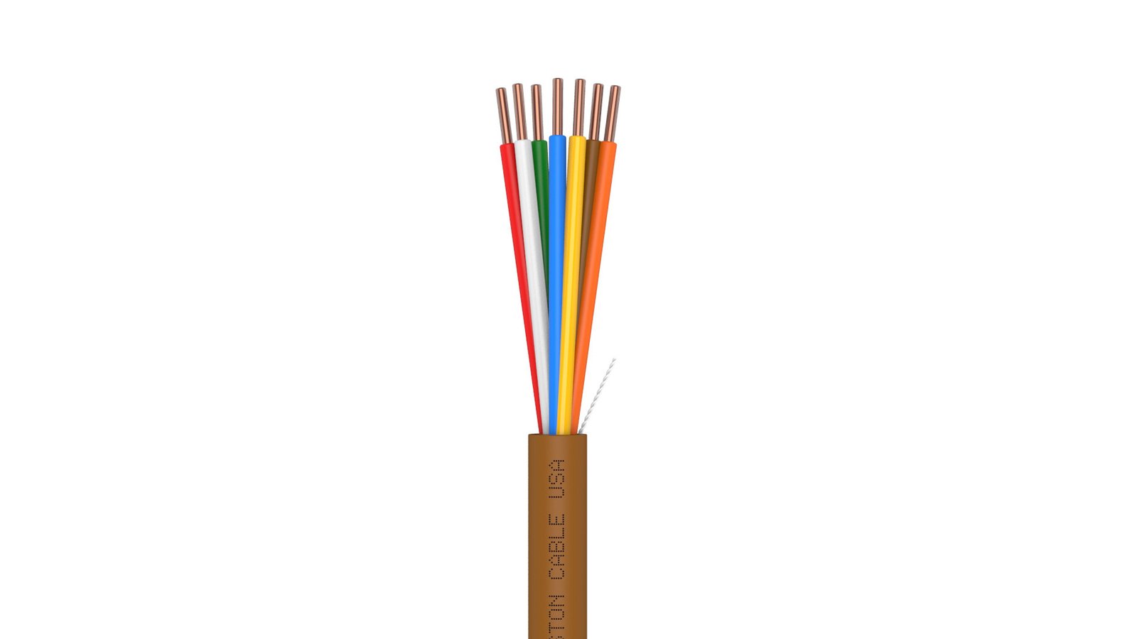 EZ-Pull Premium 20/7 Thermostat Wire<br/><br/>20 AWG, 7 Conductors, Solid Copper<br/>Plenum Rated - CMP, CL3P, FT6