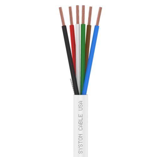 EZ-Pull Premium 18/6 Security Cameras, Control, Sound & Alarm Cable<br/><br/>18 AWG 6 Conductors, Stranded, Unshielded<br/>Plenum Rated - CMP, CL3P, FPLP, FT6