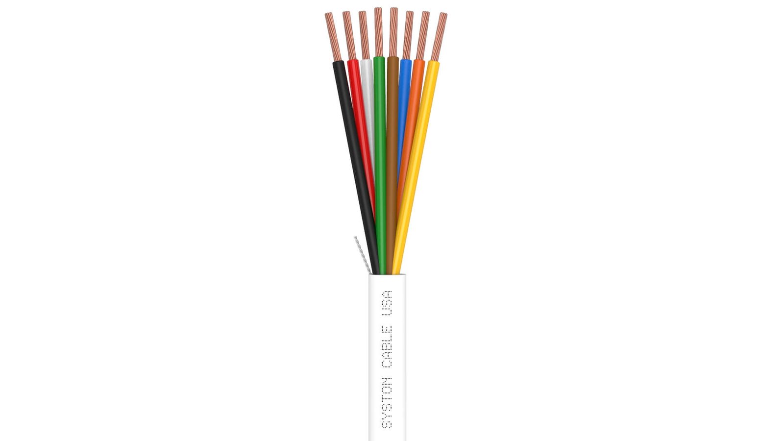 EZ-Pull Premium 18/8 Security Cameras, Control, Sound & Alarm Cable<br/><br/>18 AWG 8 Conductors, Stranded, Unshielded<br/>Riser Rated - CMR, CL3R, FPLR, FT4, Sunlight Resistant