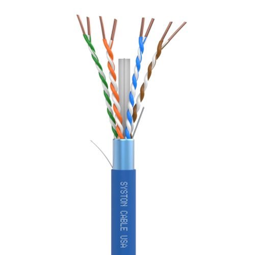 SySPEED Premium Cat 6 Ethernet cable<br/><br/>Overall Shielded Twisted Pair (FTP) 4 Pair 23 AWG<br/>Riser Rated - CMR, FT4, Sunlight Resistant