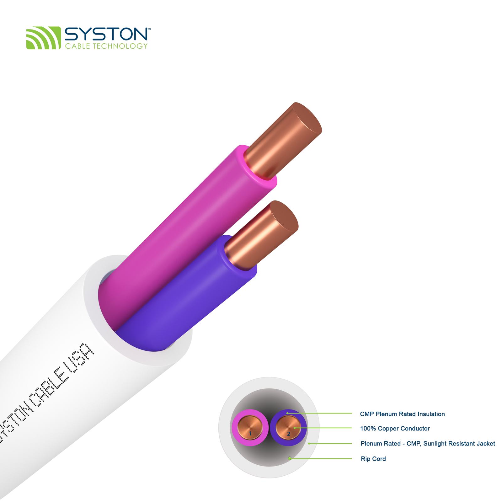 LED Lighting Dimmer-Control Cable (Pink/Violet)