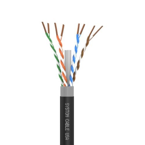 SySPEED Premium Cat 6A+ Direct Burial Ethernet Cable<br/><br/>Unshielded Twisted Pair (UTP) 4 Pair 23 AWG<br/><br/>Outside Plant (OSP) - Rated Cable<br/>Sunlight Resistant Suitable for Direct-Burial Applications