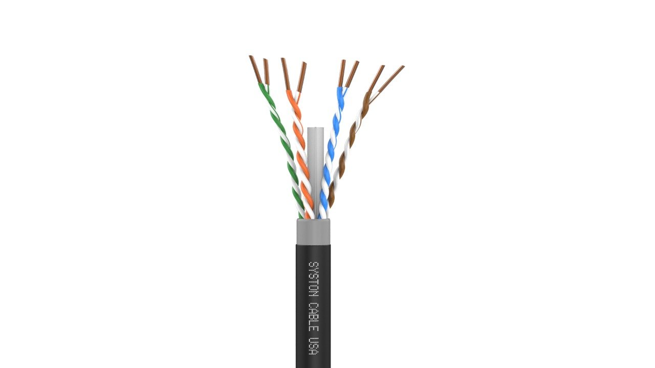 SySPEED Premium Cat 6A+ Direct Burial Ethernet Cable<br/><br/>Unshielded Twisted Pair (UTP) 4 Pair 23 AWG<br/><br/>Outside Plant (OSP) - Rated Cable<br/>Sunlight Resistant Suitable for Direct-Burial Applications