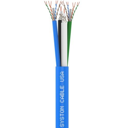 Premium Bundled Multimedia Cable<br/><br/>(2) UTP Cat 6E + (2) RG6/U Quad Shield  with Overall Jacket<br/>CATVR, CMR, CL2R, FT4, Sunlight Resistant