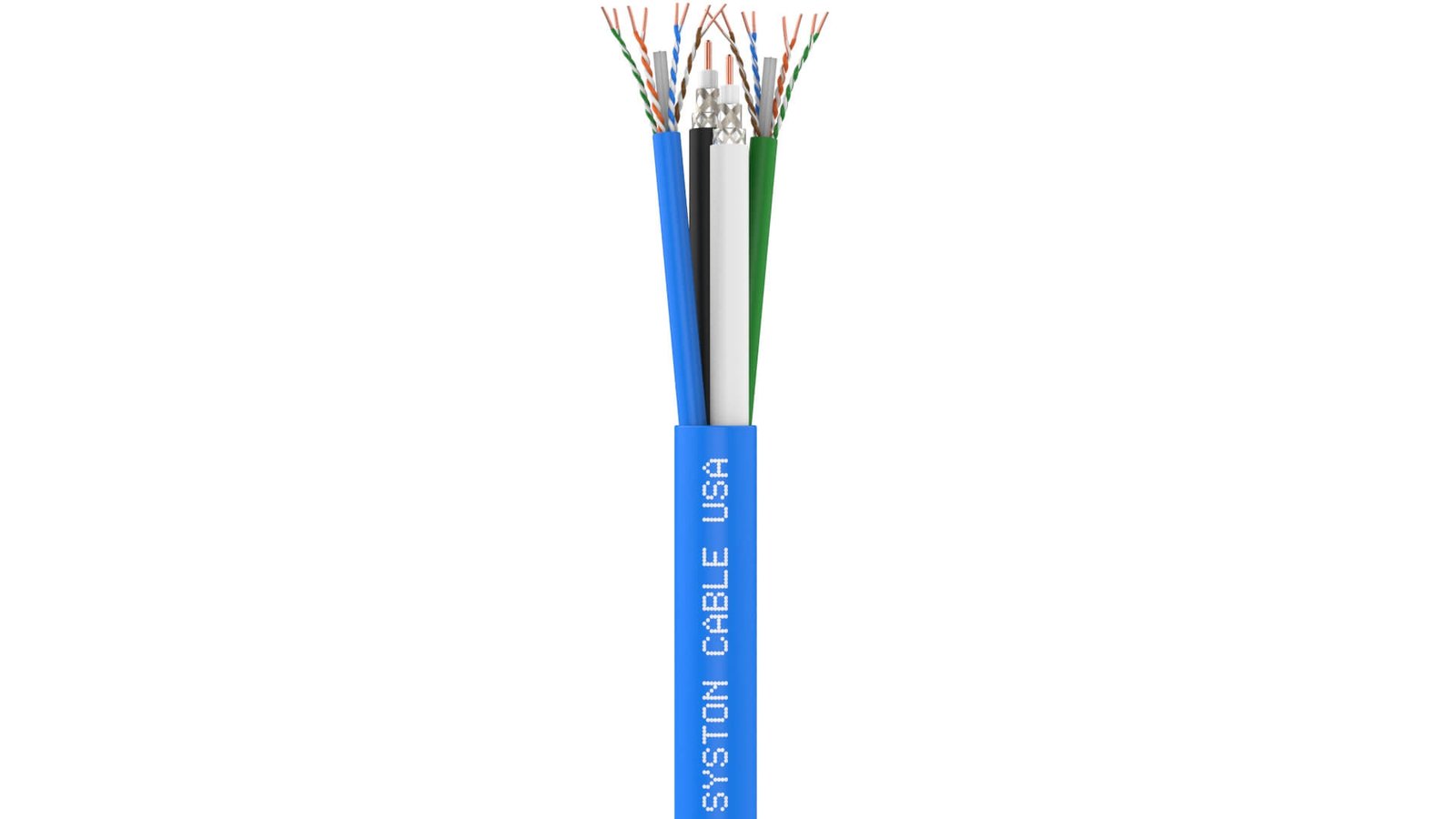 Premium Bundled Multimedia Cable<br/><br/>(2) UTP Cat 6E + (2) RG6/U Quad Shield with Overall Jacket<br/>CATVR, CMR, CL2R, FT4, Sunlight Resistant